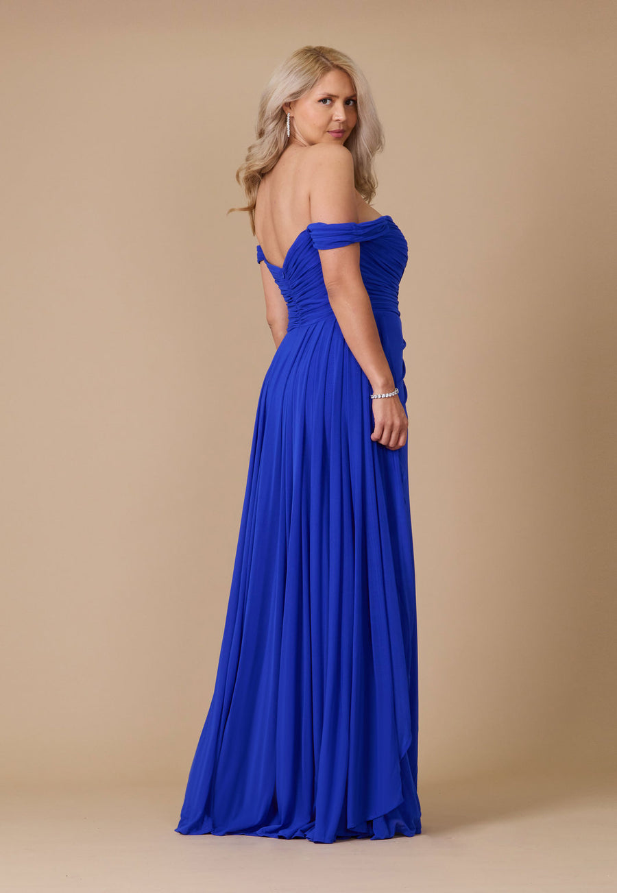 Formal Dresses Off Shoulder Long Formal Evening Dress Royal