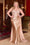 Prom Dresses Long Fitted Plus Size Prom Dress Sand