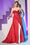 Prom Dresses Long Plus Size Evening Gown Red