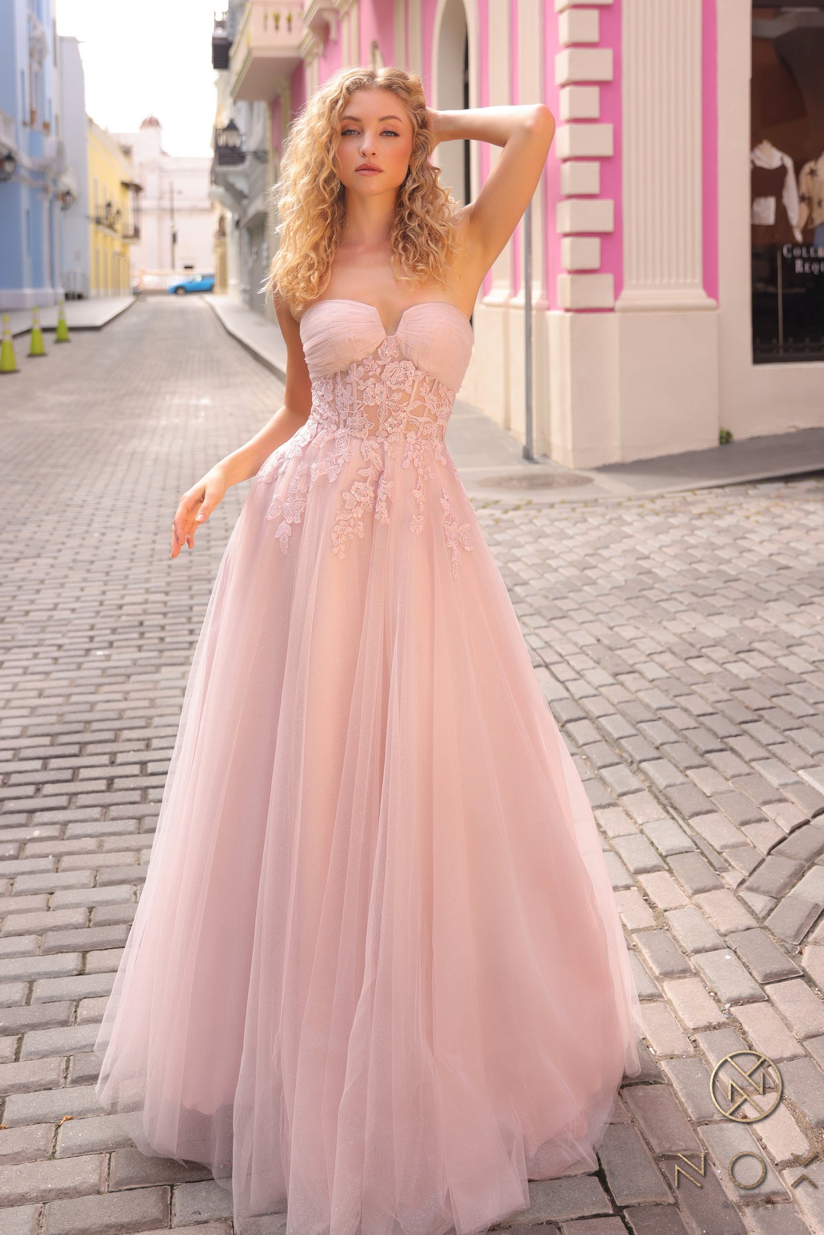 Prom Dresses Long Formal A Line Gown Light Mauve