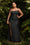 Plus Size Strapless Sexy Long Prom Dress Black